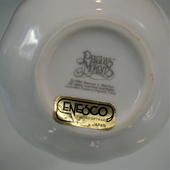 Precious Moments Mother Sew Dear Mini Pitcher 1986 Samuel J Butcher Enesco Japan - Picture 7 of 7